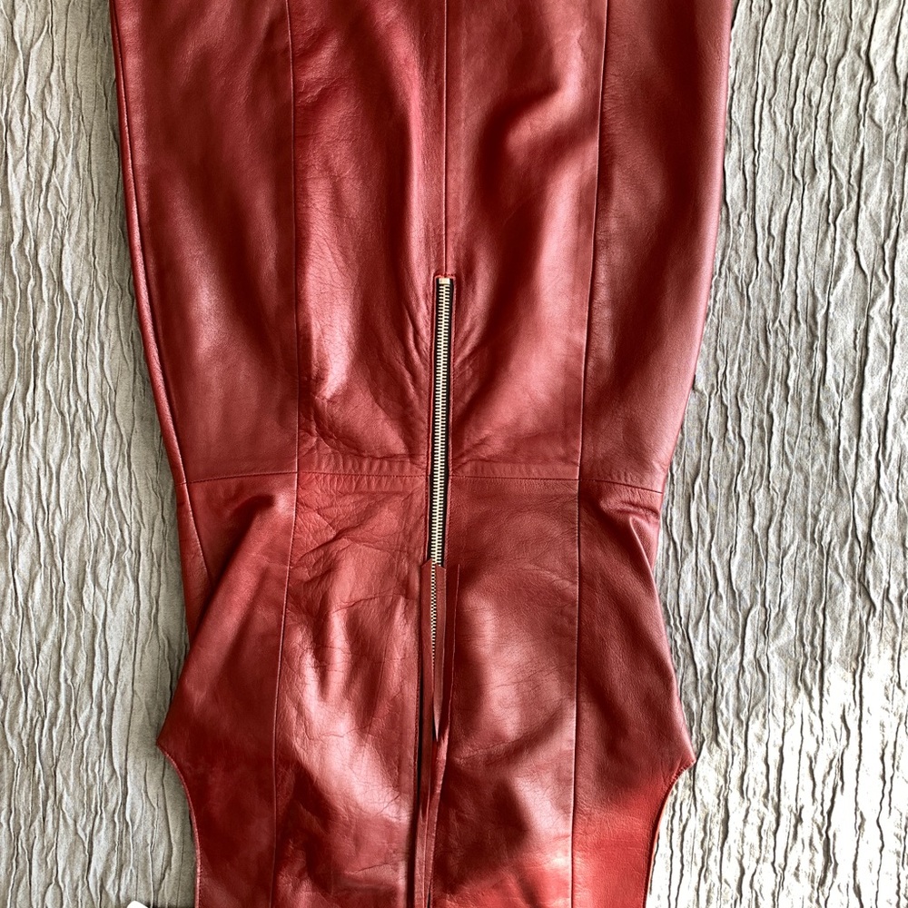 Genuine leather Roots dress - Picture 5 of 7
